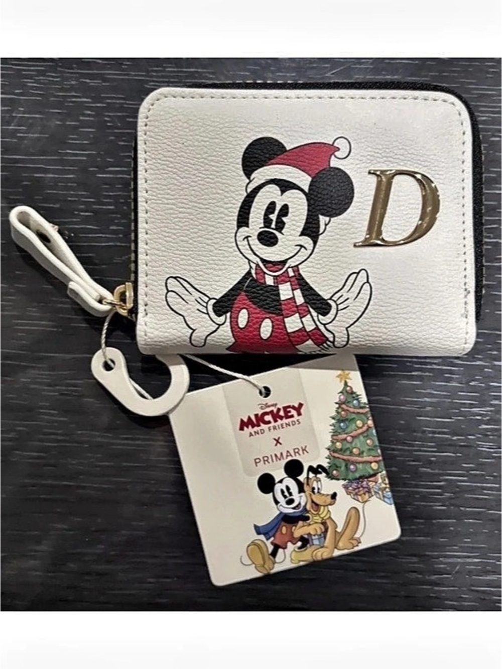 NWT Mickey Christmas Coin Wallet Letter D
